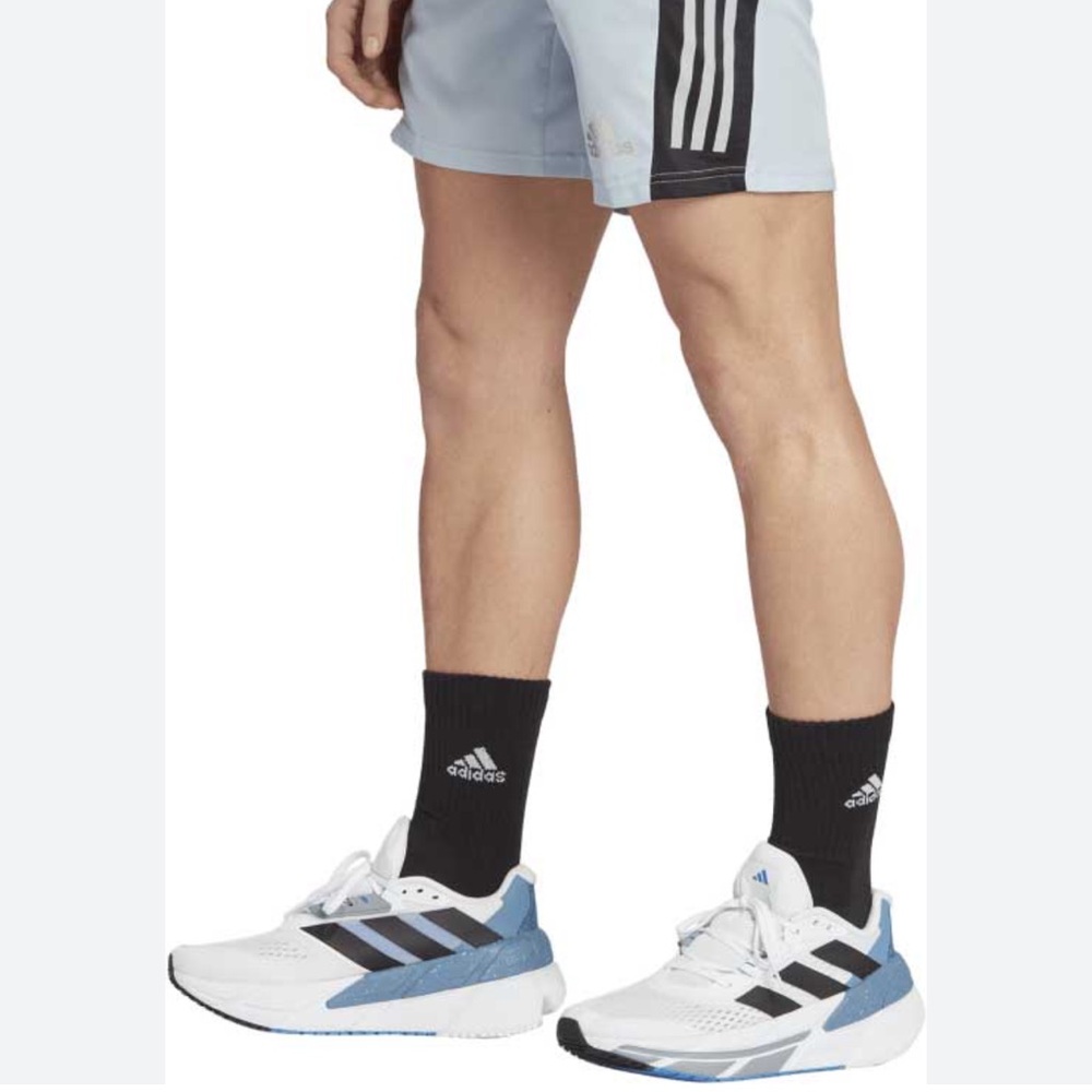 Adidas Men’s Light Gray 3-Stripes Athletic Shorts Size M - Picture 9 of 17